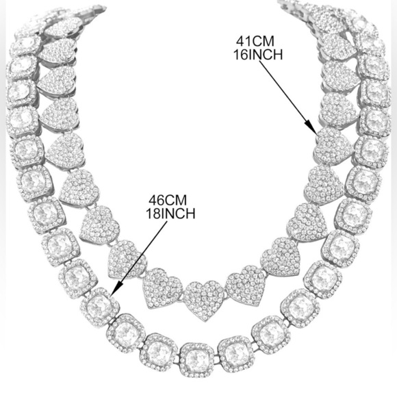 Silver Heart Pendant Necklace - Picture 2 of 6